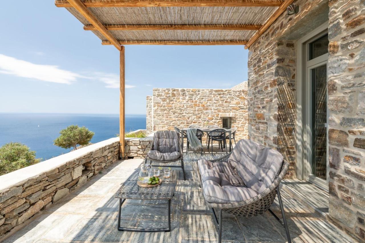 Ammoa Panorama Villa Sotiras Bagian luar foto