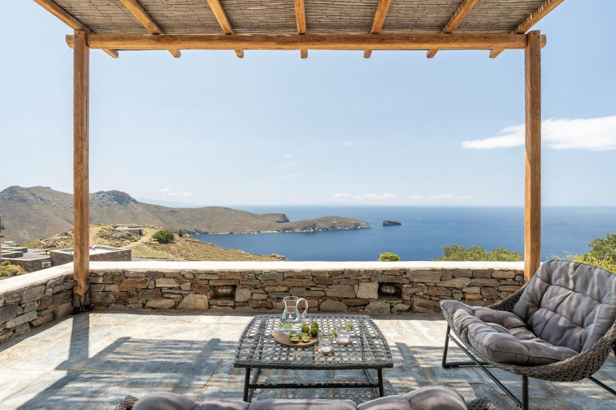 Ammoa Panorama Villa Sotiras Bagian luar foto