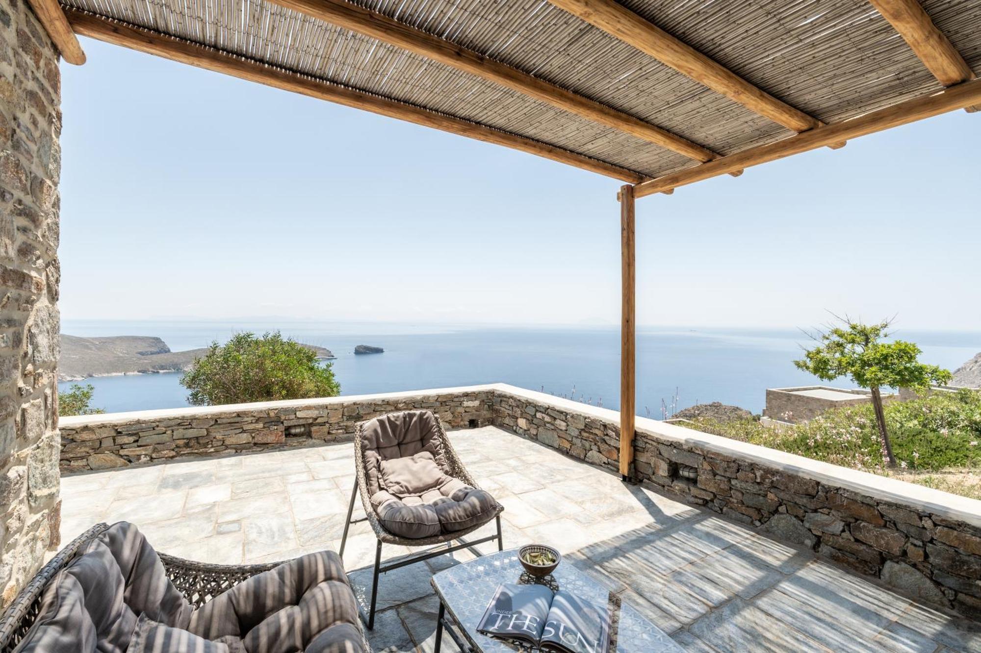 Ammoa Panorama Villa Sotiras Bagian luar foto